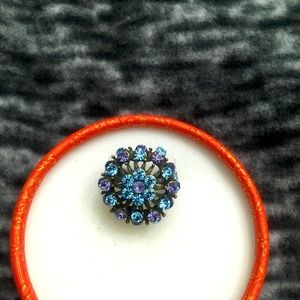 Authentic Heidi Daus Antique Gold Brass Ring